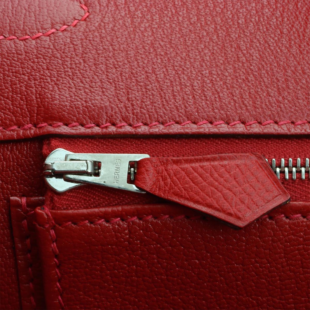 Hermès Birkin 35cm Q5 Rouge Casaque Epsom Leather with Palladium Hardware 2015 15