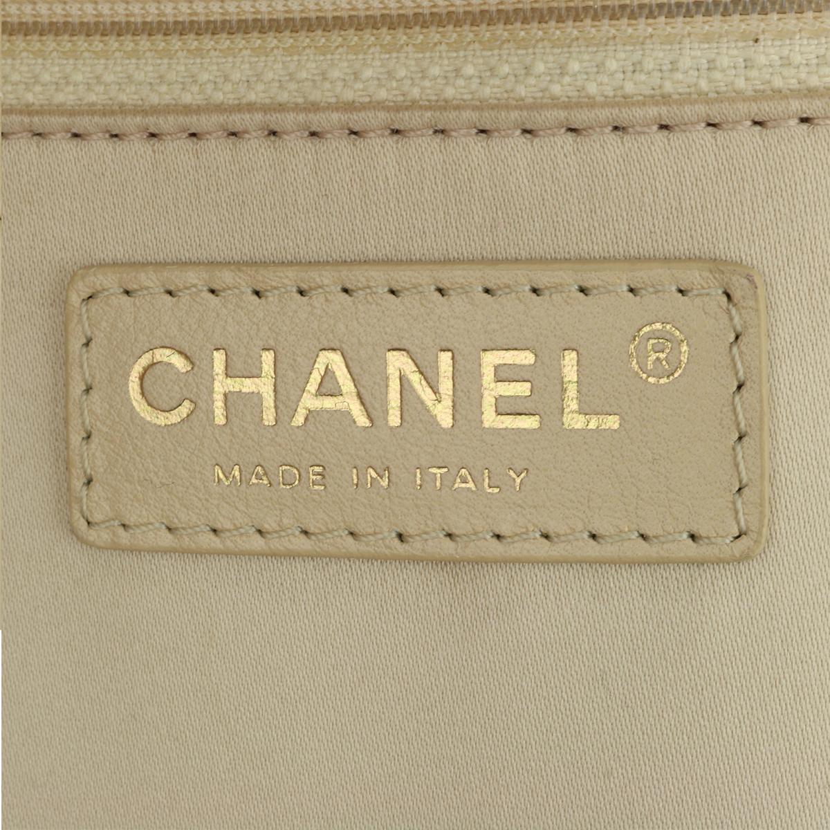 CHANEL Grand Shopping Tote (GST) Beige Clair Caviar with Gold Hardware 2013 11