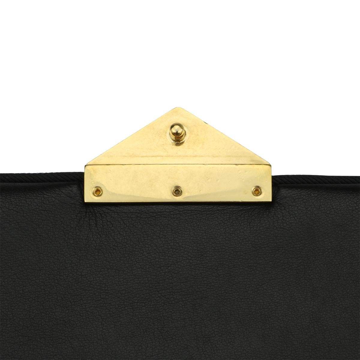 CHANEL Pagoda Flap Medium Black Lambskin with Brushed Gold Hardware 2016 12