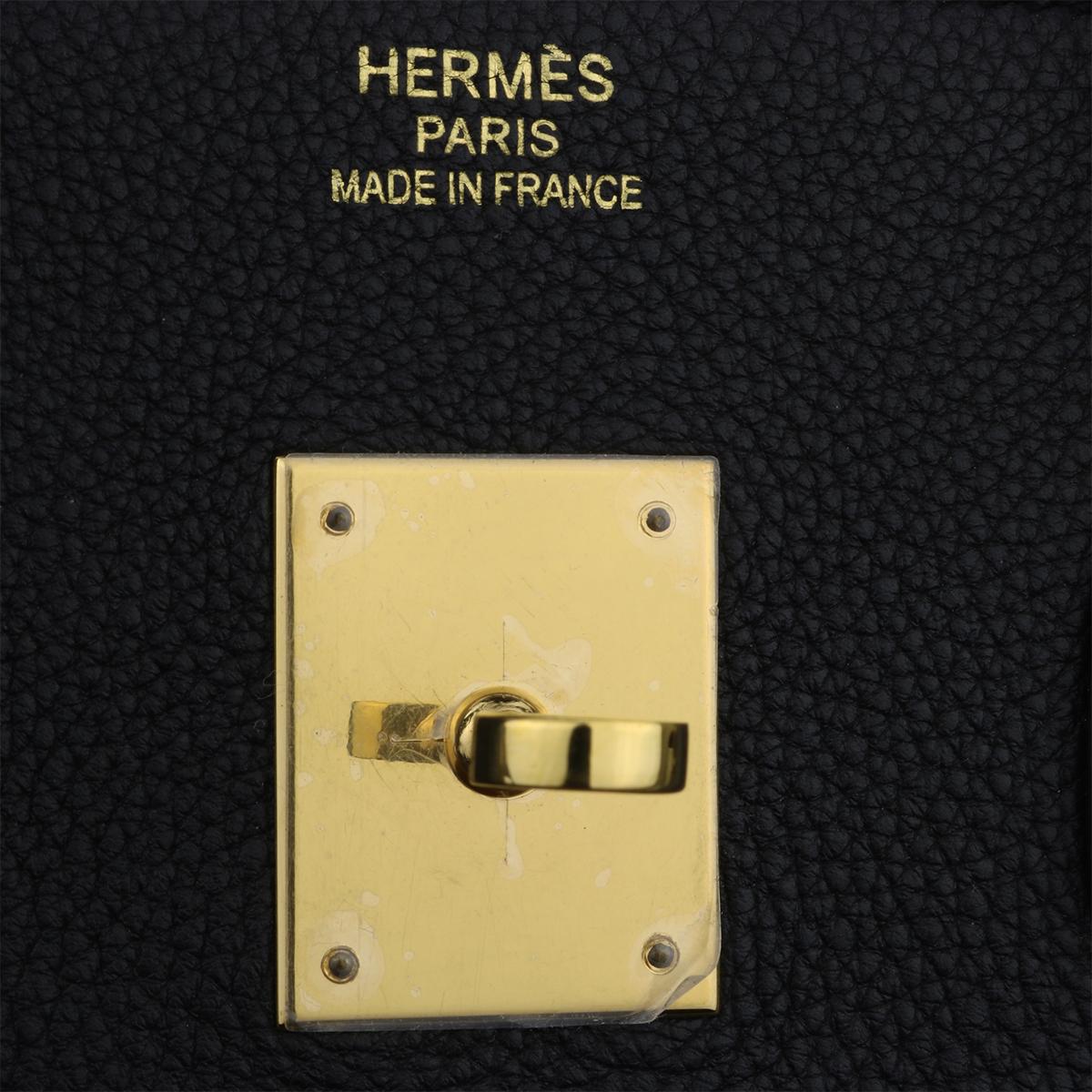 Hermès Birkin 35cm Black Togo Leather with Gold Hardware Stamp T 2015 7
