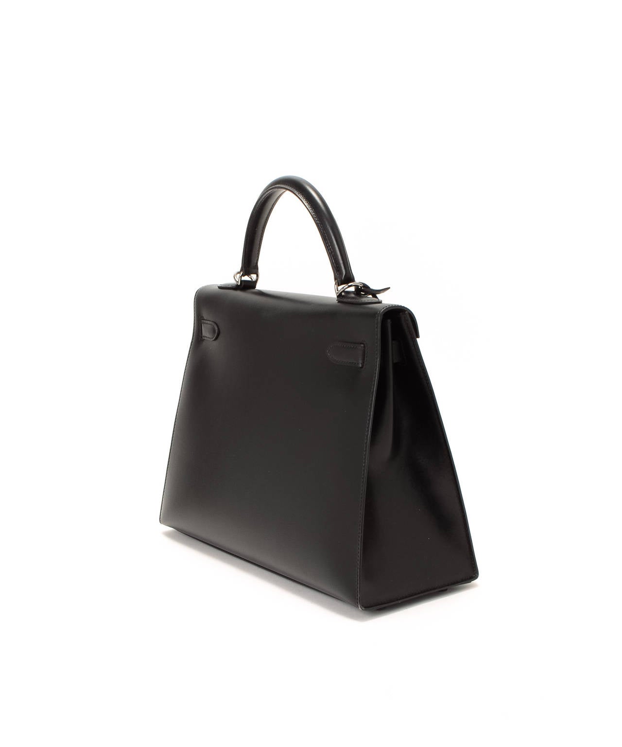 Women's Hermès Black Kelly 32 in Box Calf