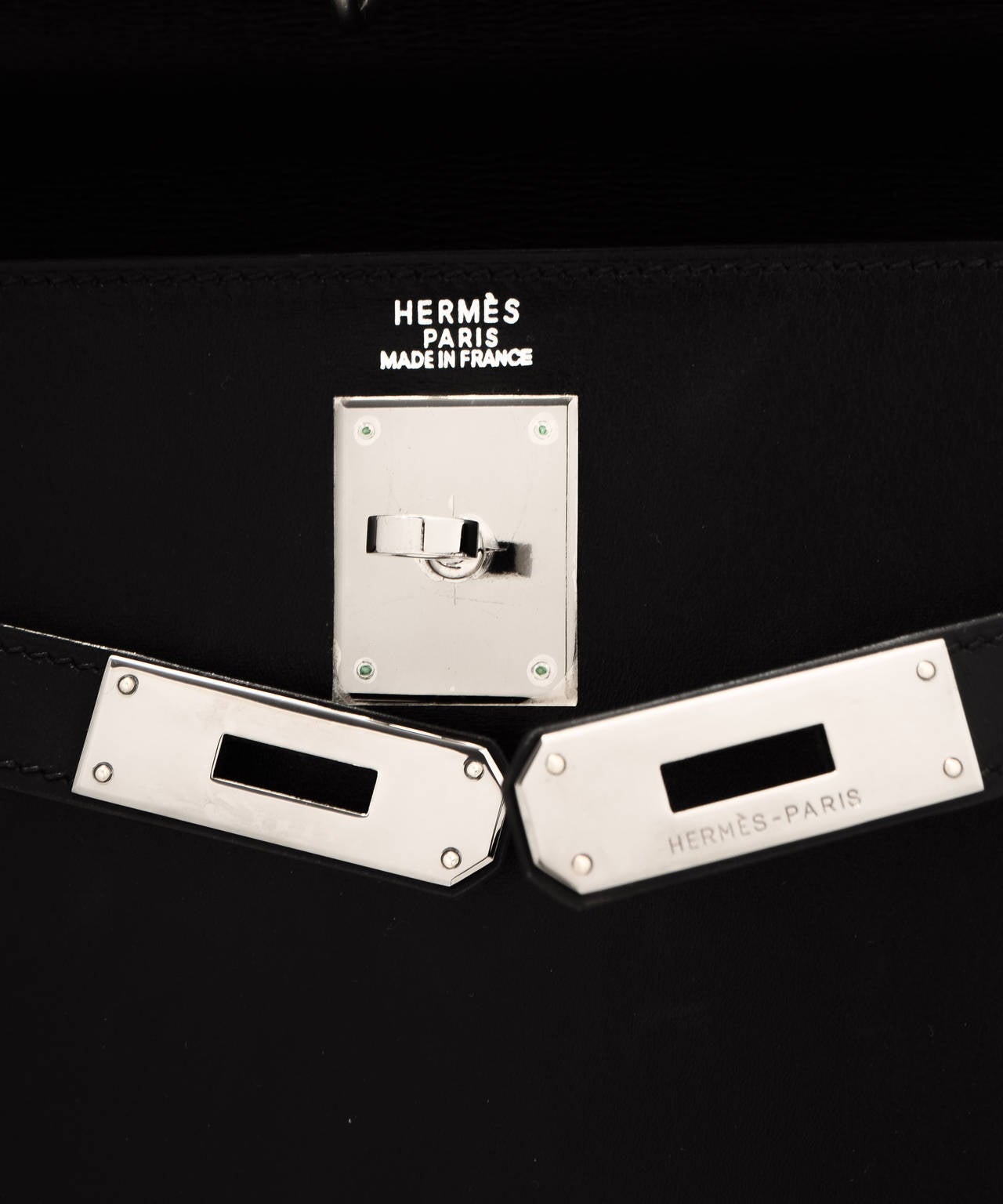 Hermès Black Kelly 32 in Box Calf 3