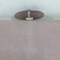 Judith Leiber Lizard Skin Pink Clutch
