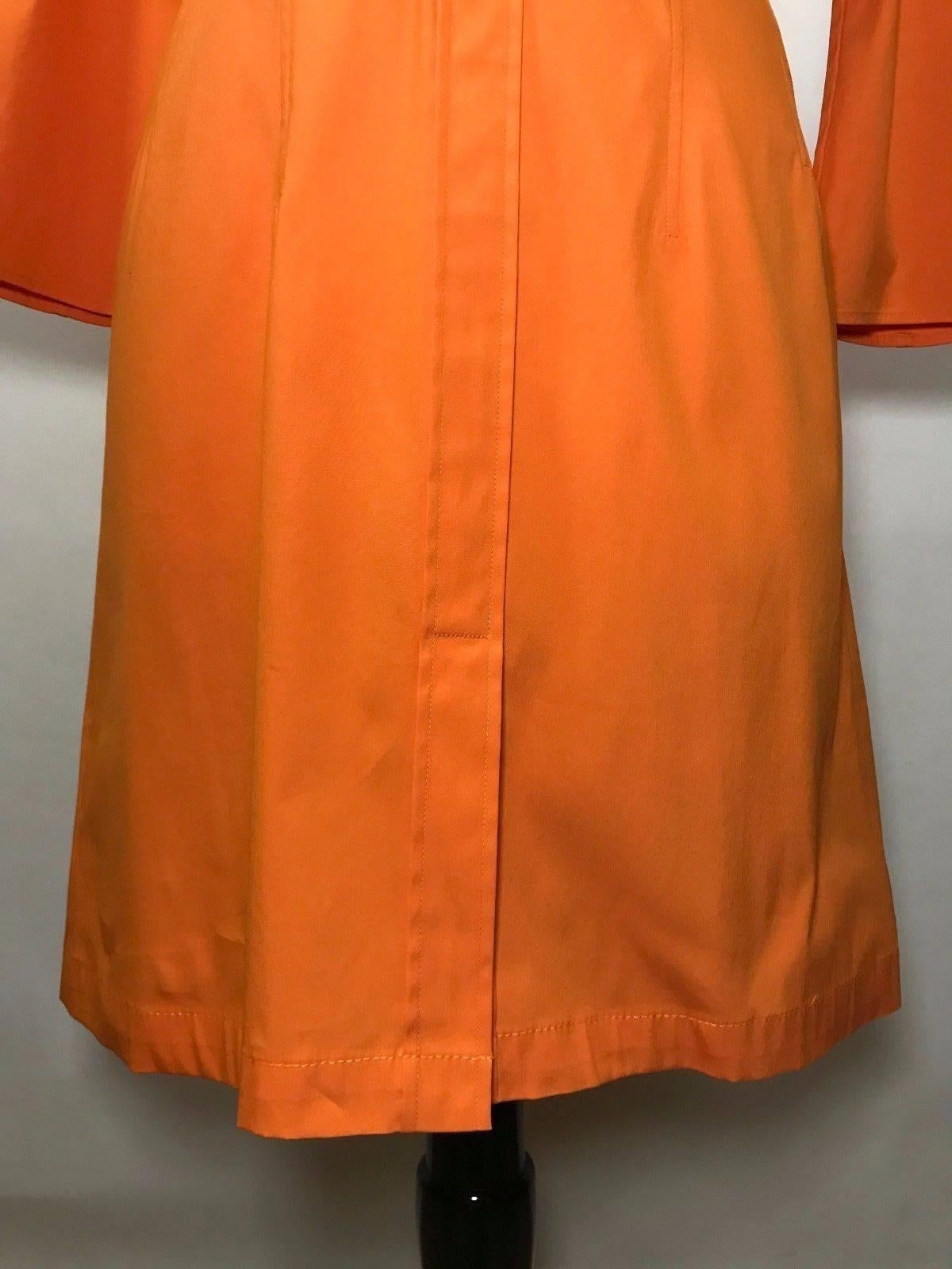 Women's or Men's Hugo Boss Belted Orange Shirt Dress For Sale