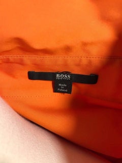 Hugo Boss Belted Orange Shirt Dress