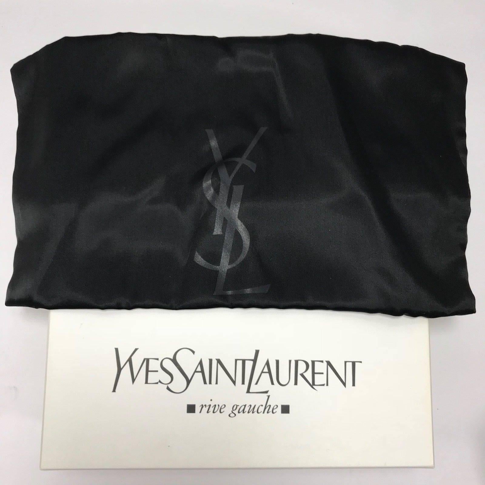 YSL Stiletto Tribute Light Suede Lace Up Heels  For Sale 4