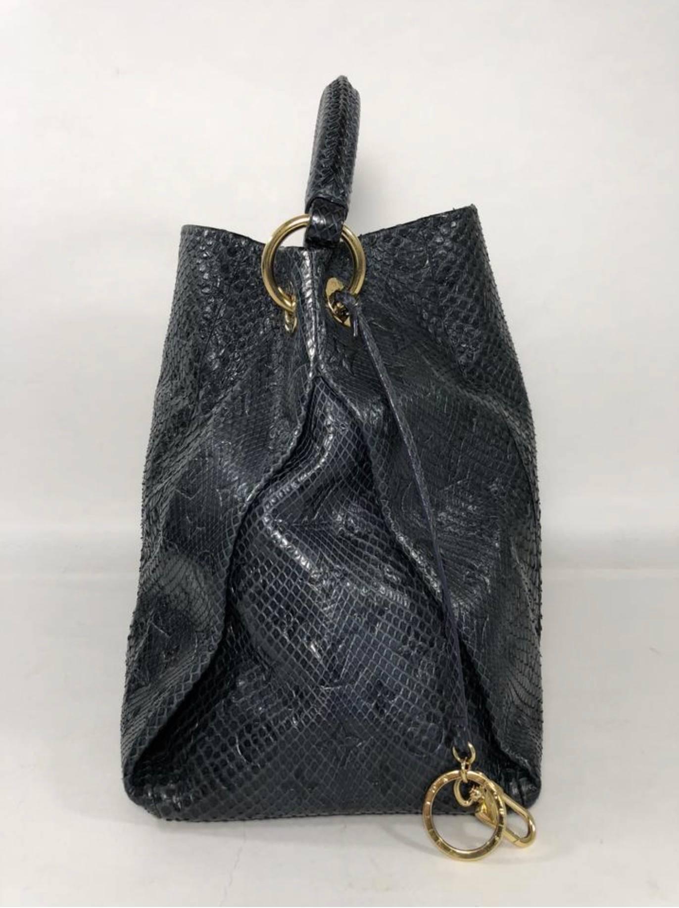 Louis Vuitton Limited Edition Python Artsy in Infini In Excellent Condition In Saint Charles, IL