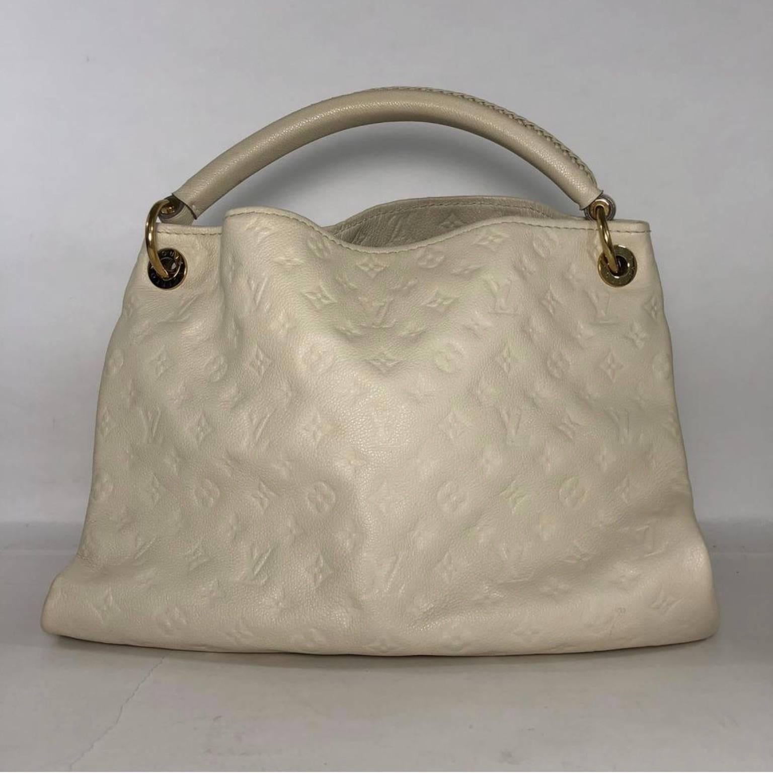 Louis Vuitton Empriente Artsy MM in Neige Hobo Bag For Sale 1