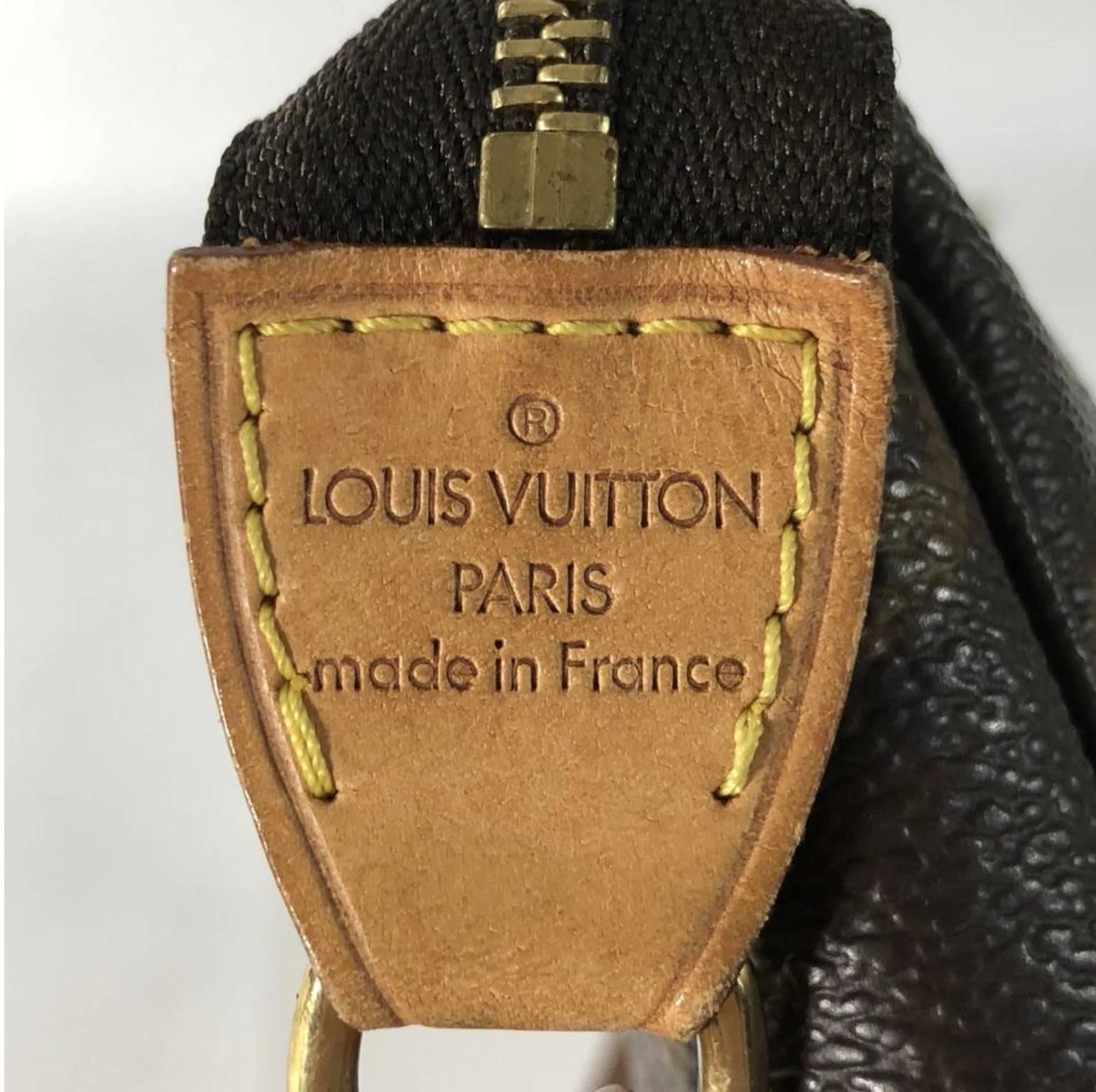 Louis Vuitton Monogram Pochette Accessories Wristlet For Sale 4