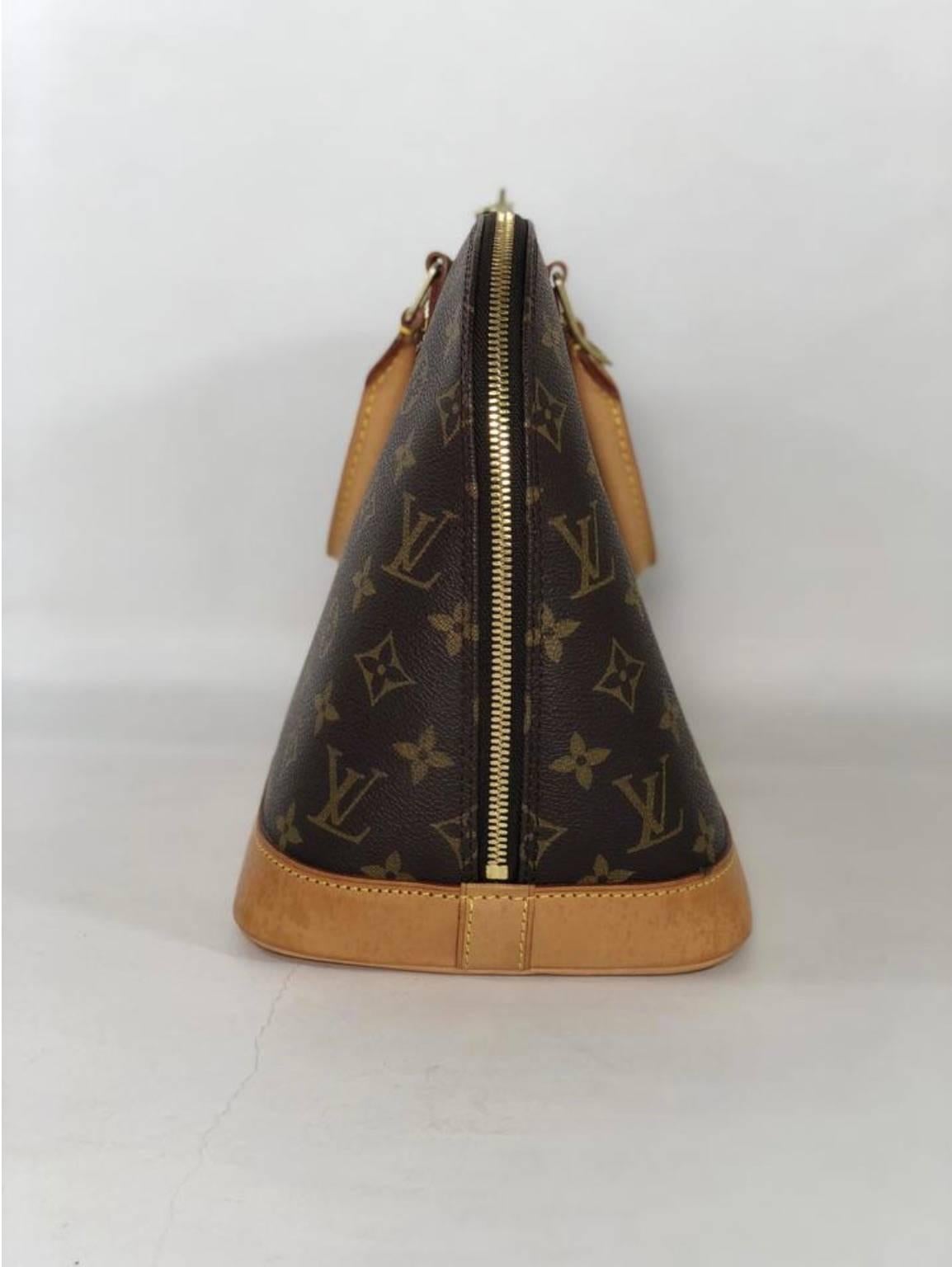 Black Louis Vuitton Monogram Alma PM Top Handle Bag For Sale