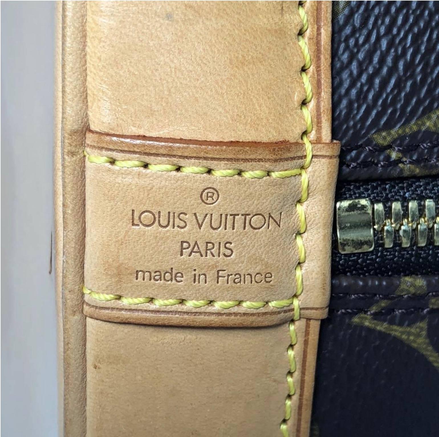 Louis Vuitton Monogram Alma PM Top Handle Bag For Sale 4