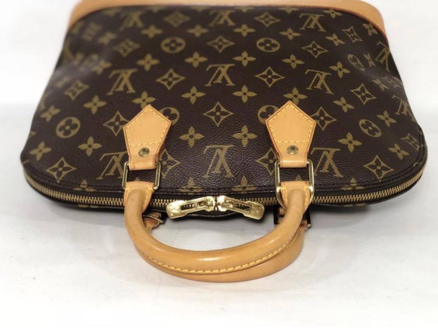 Black Louis Vuitton Monogram Alma PM Satchel Bag For Sale