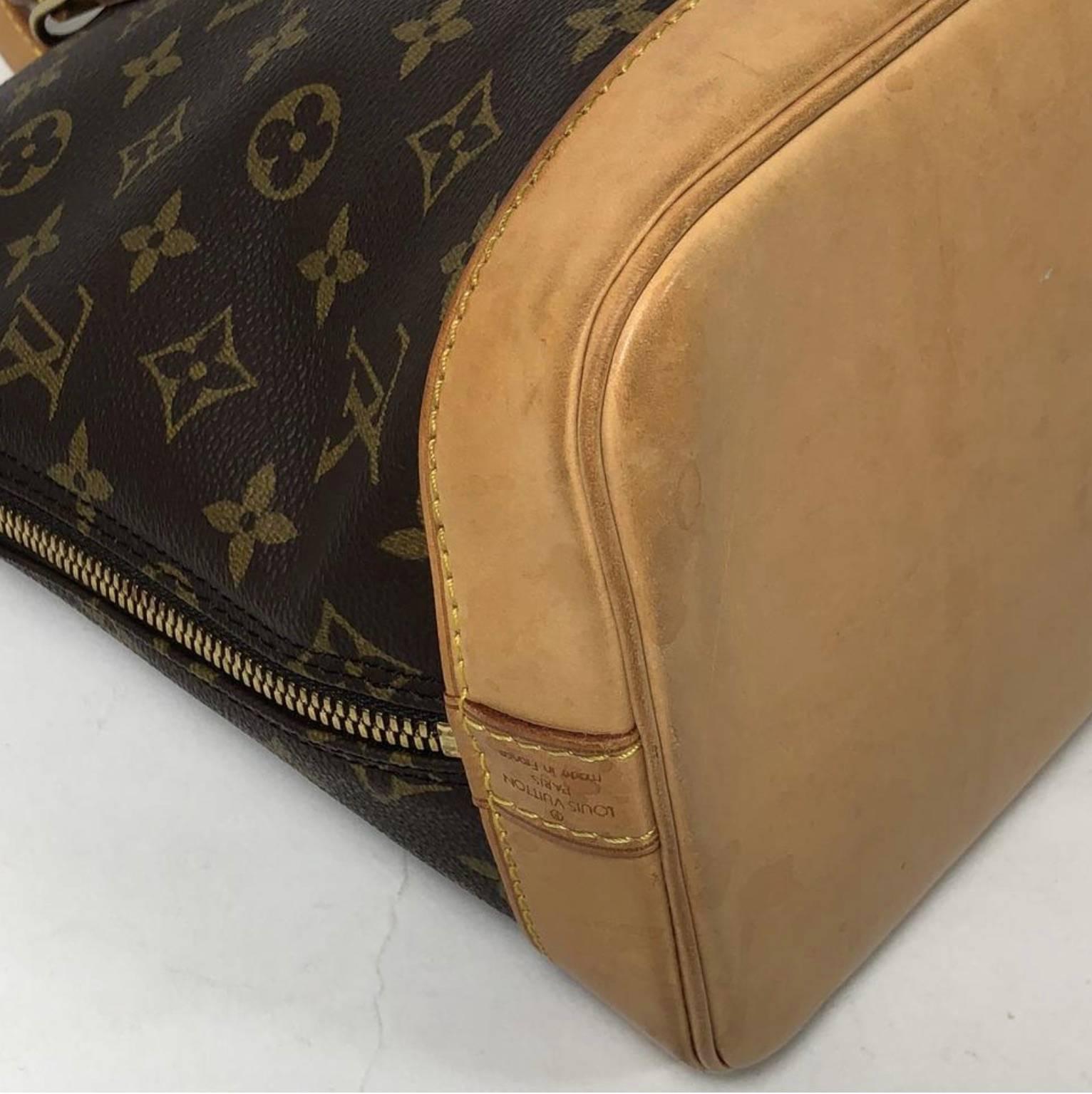 Louis Vuitton Monogram Alma PM Satchel Bag For Sale 1