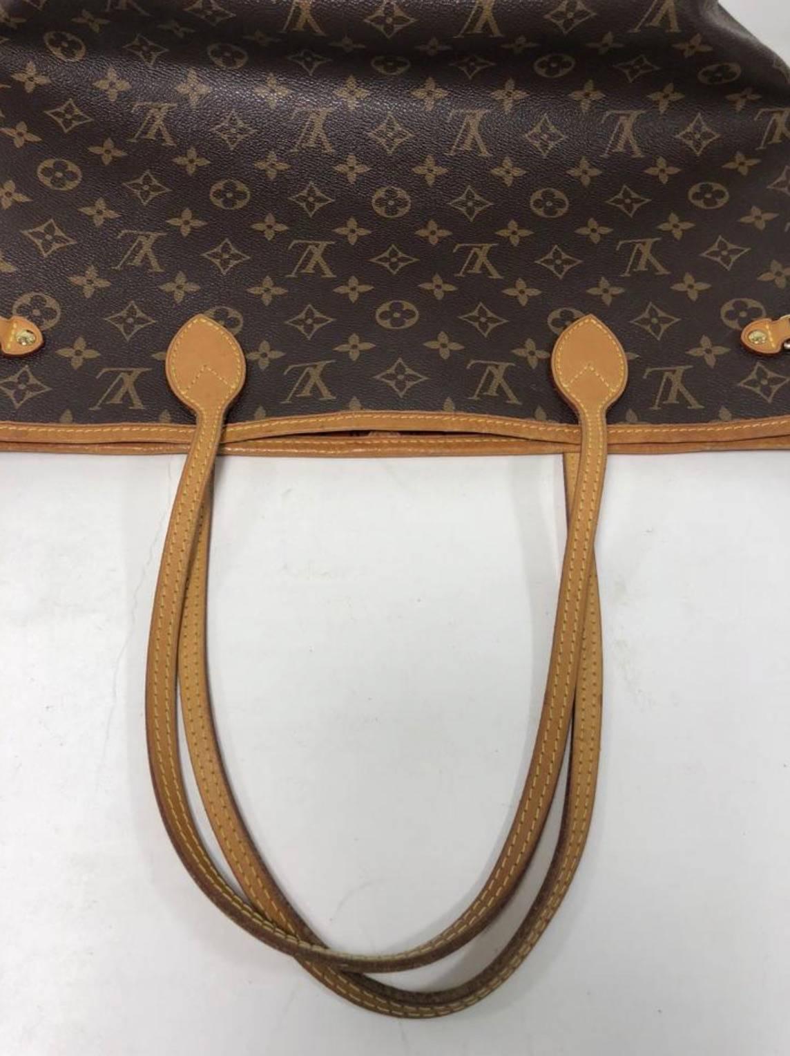 Louis Vuitton Monogram Neverfull MM with Cherry Interior Tote Handbag  1