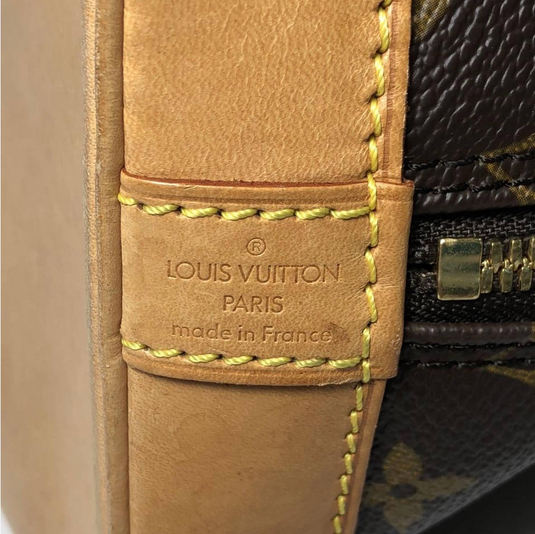 Louis Vuitton Monogram Alma PM Satchel Handbag For Sale 5