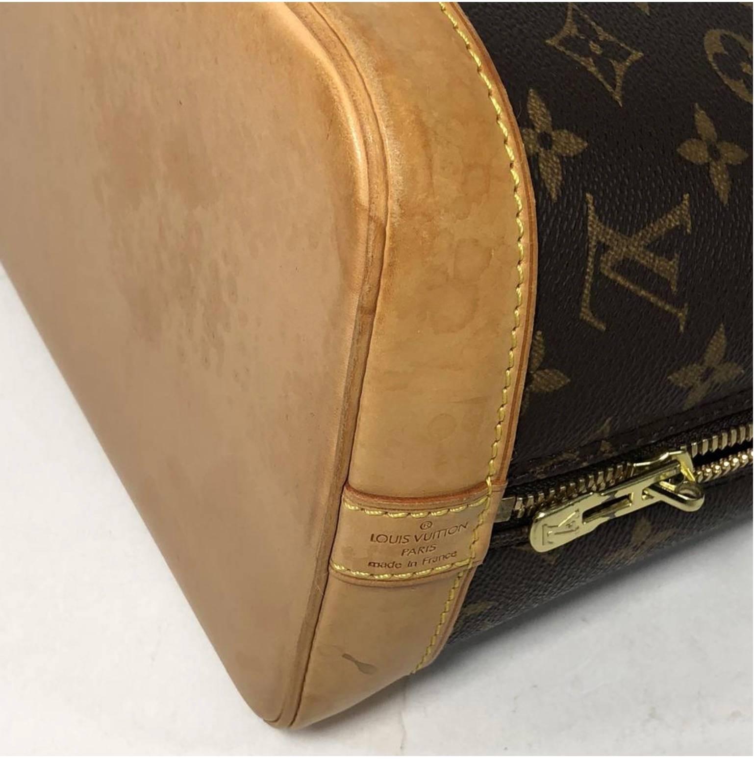 Louis Vuitton Monogram Alma PM Top Handle Handbag  For Sale 2