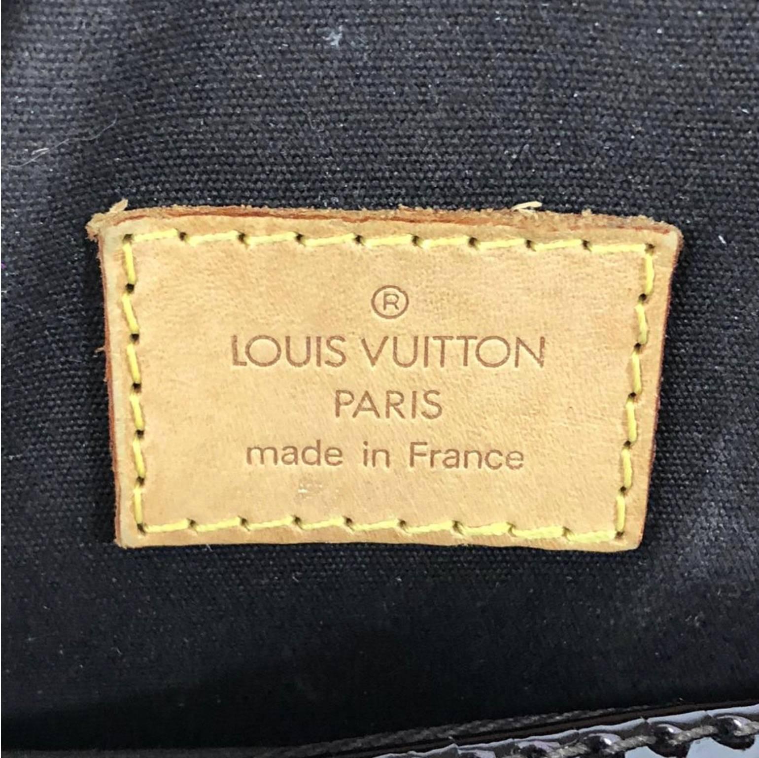 Louis Vuitton Vernis Summit Drive in Amarante Top Handle Handbag For Sale 5