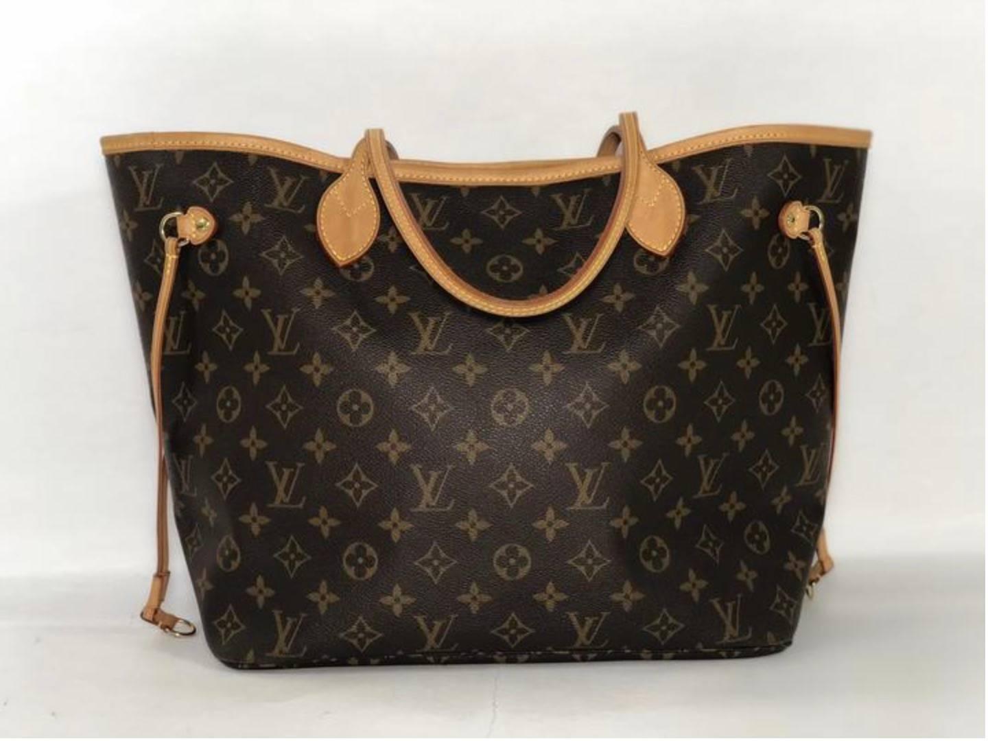 Women's or Men's Louis Vuitton Monogram Neverfull MM Tote Handbag
