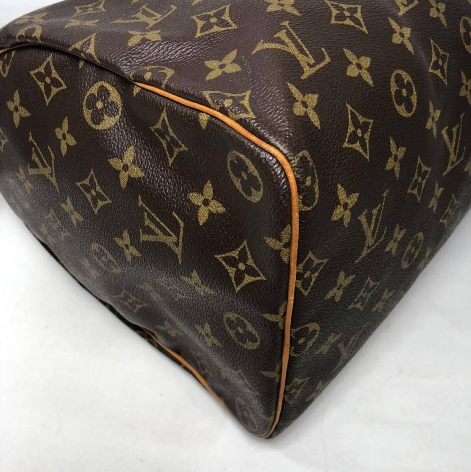 Louis Vuitton Monogram Speedy 40 Satchel Handbag 2