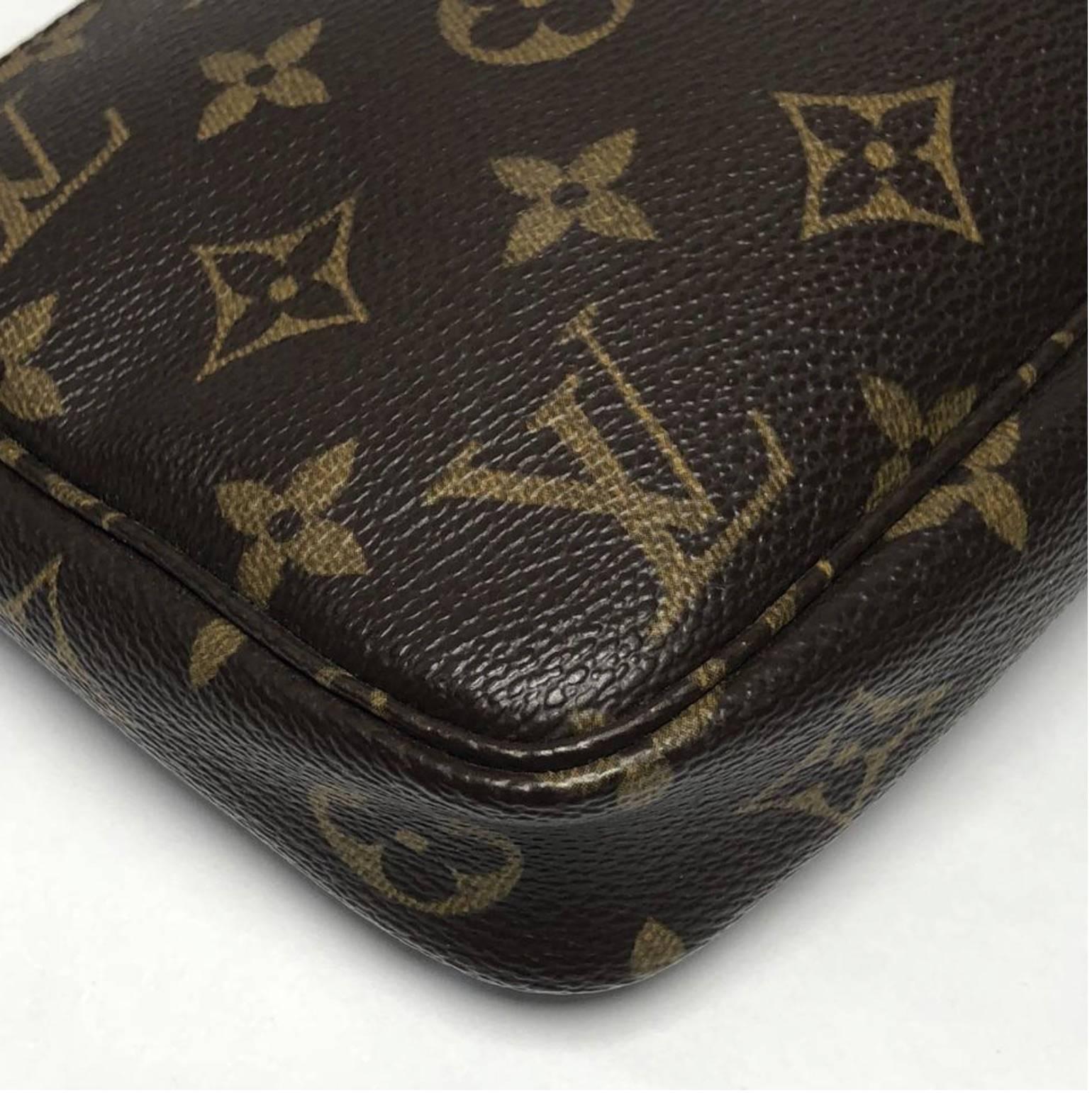 Louis Vuitton Monogram Pochette Accessories Wristlet Handbag 1