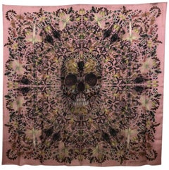 Alexander McQueen and Damien First Limited Edition Silk Judecca Skull Scarf