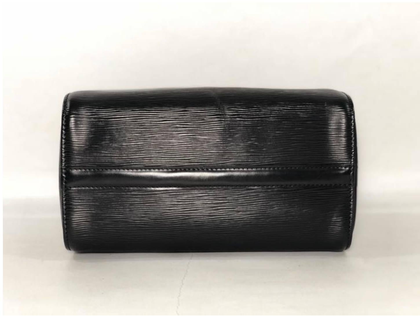 Louis Vuitton Epi Speedy 25 in Black Satchel Handbag 3