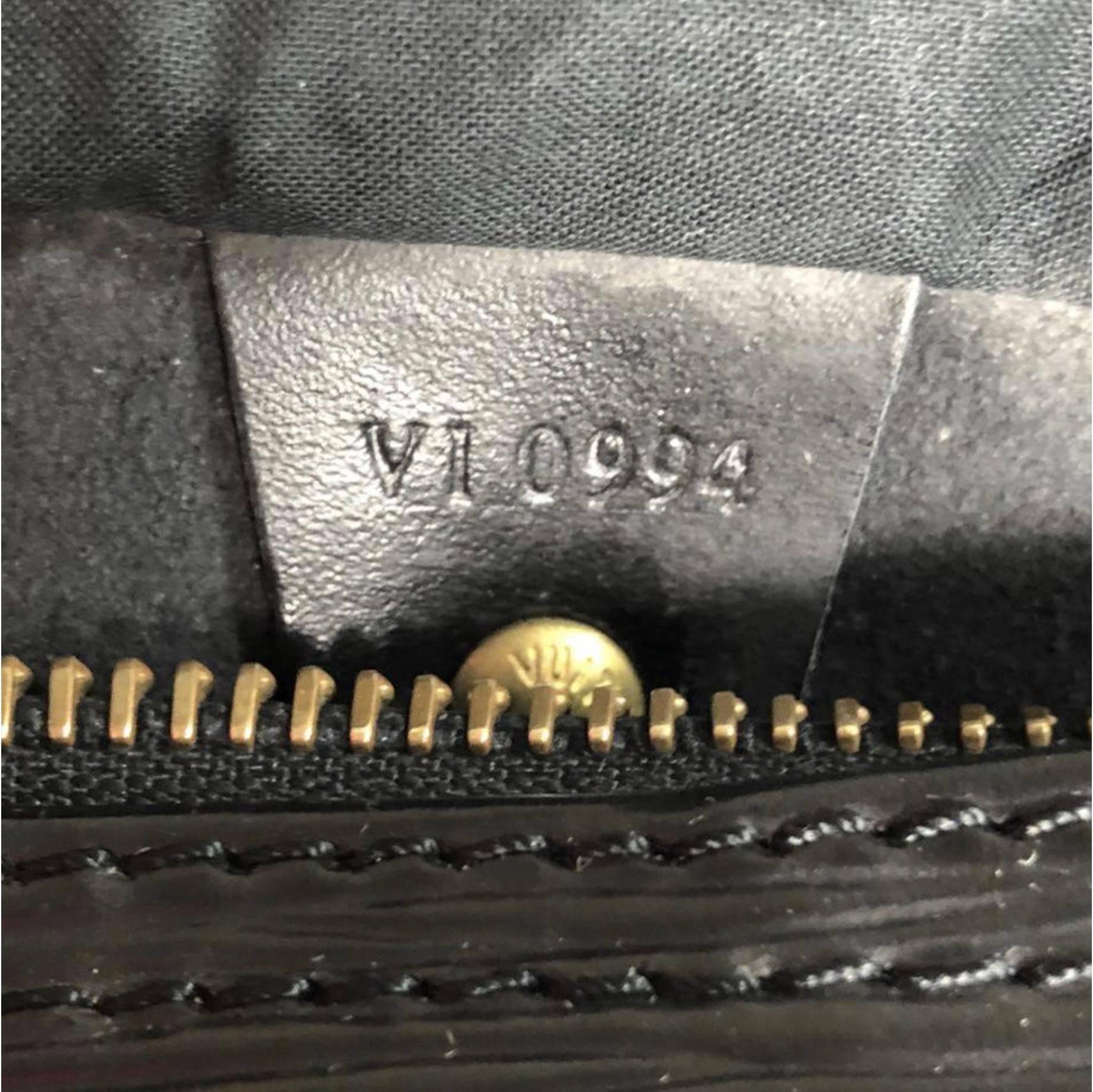 Louis Vuitton Epi Speedy 25 in Black Satchel Handbag 8