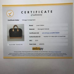 Louis Vuitton Monogram Alma PM Top Handle Satchel Handbag