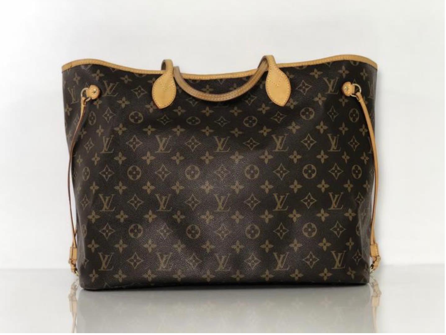 Black Louis Vuitton Monogram Neverfull GM Tote Handbag