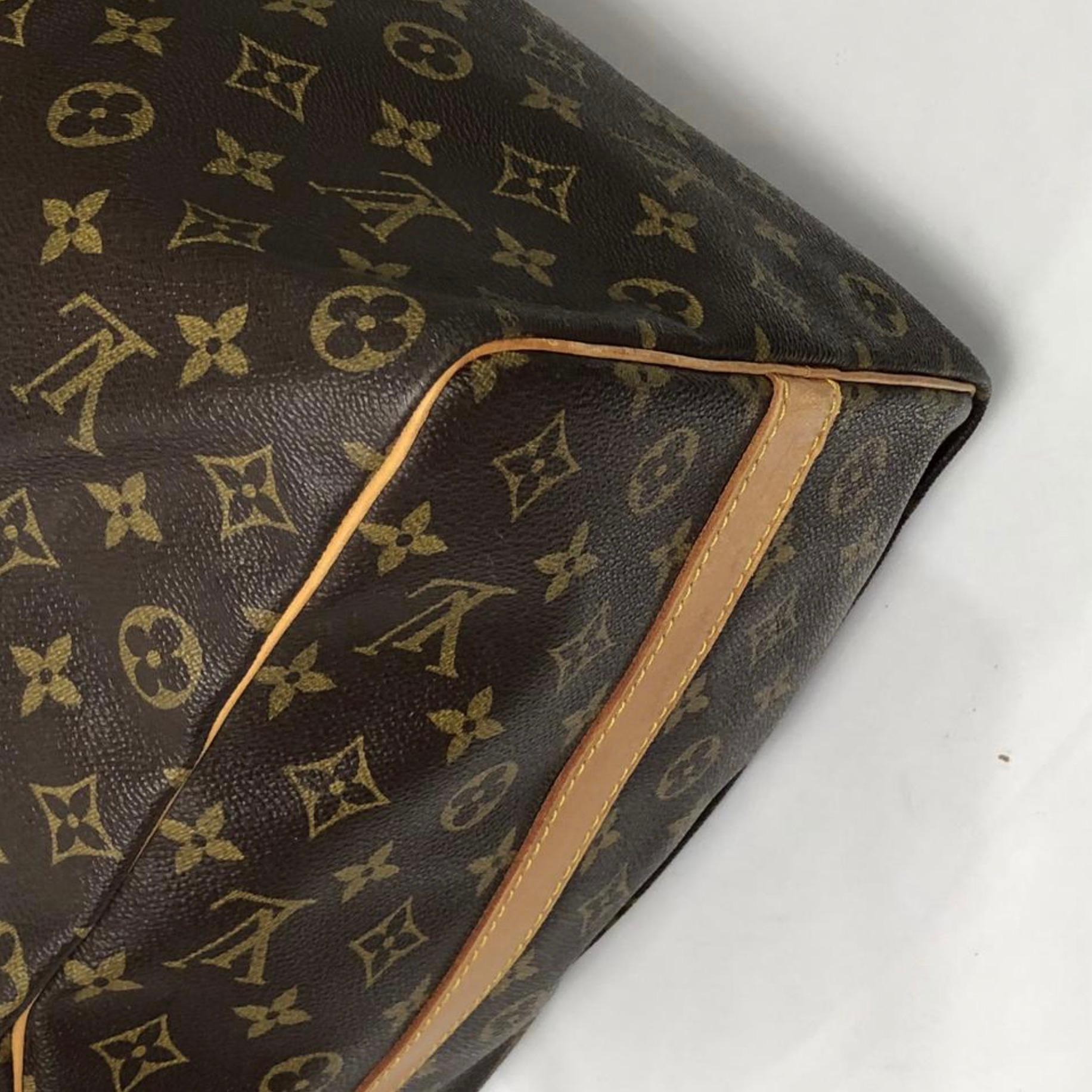 Louis Vuitton Monogram Keepall Bandoliere 50 Travel Handbag For Sale 4