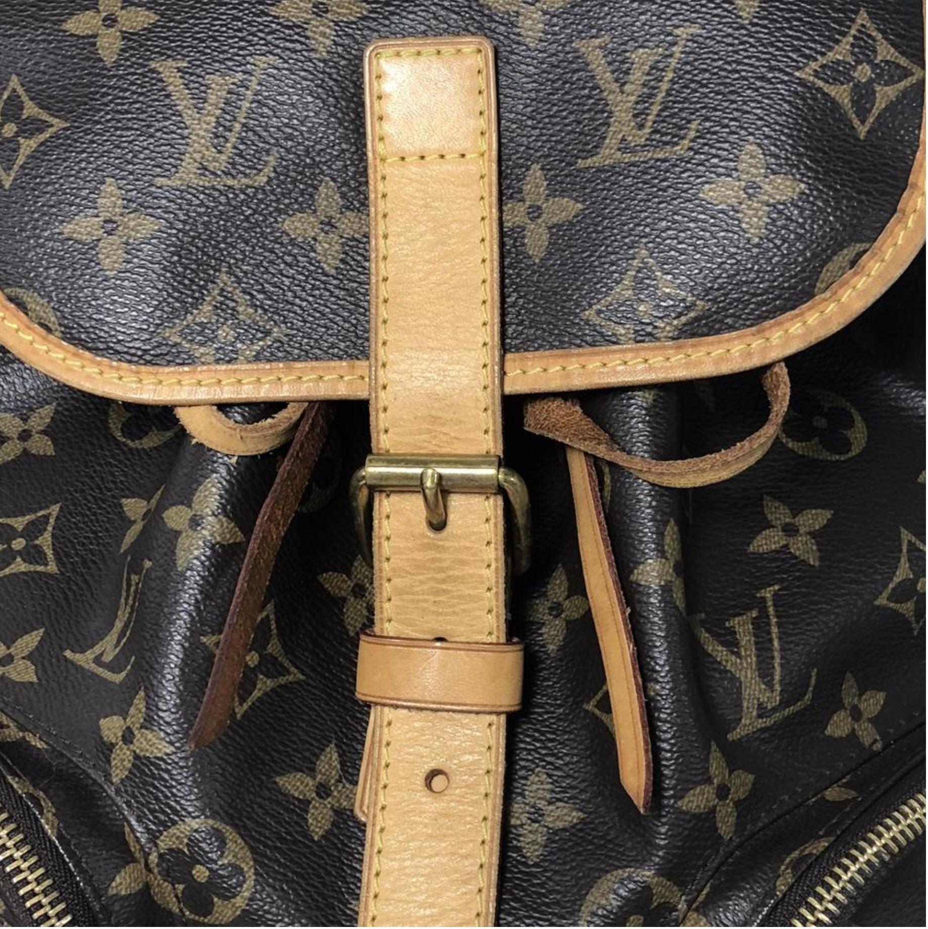 Black Louis Vuitton Monogram Bosphore Backpack Handbag For Sale