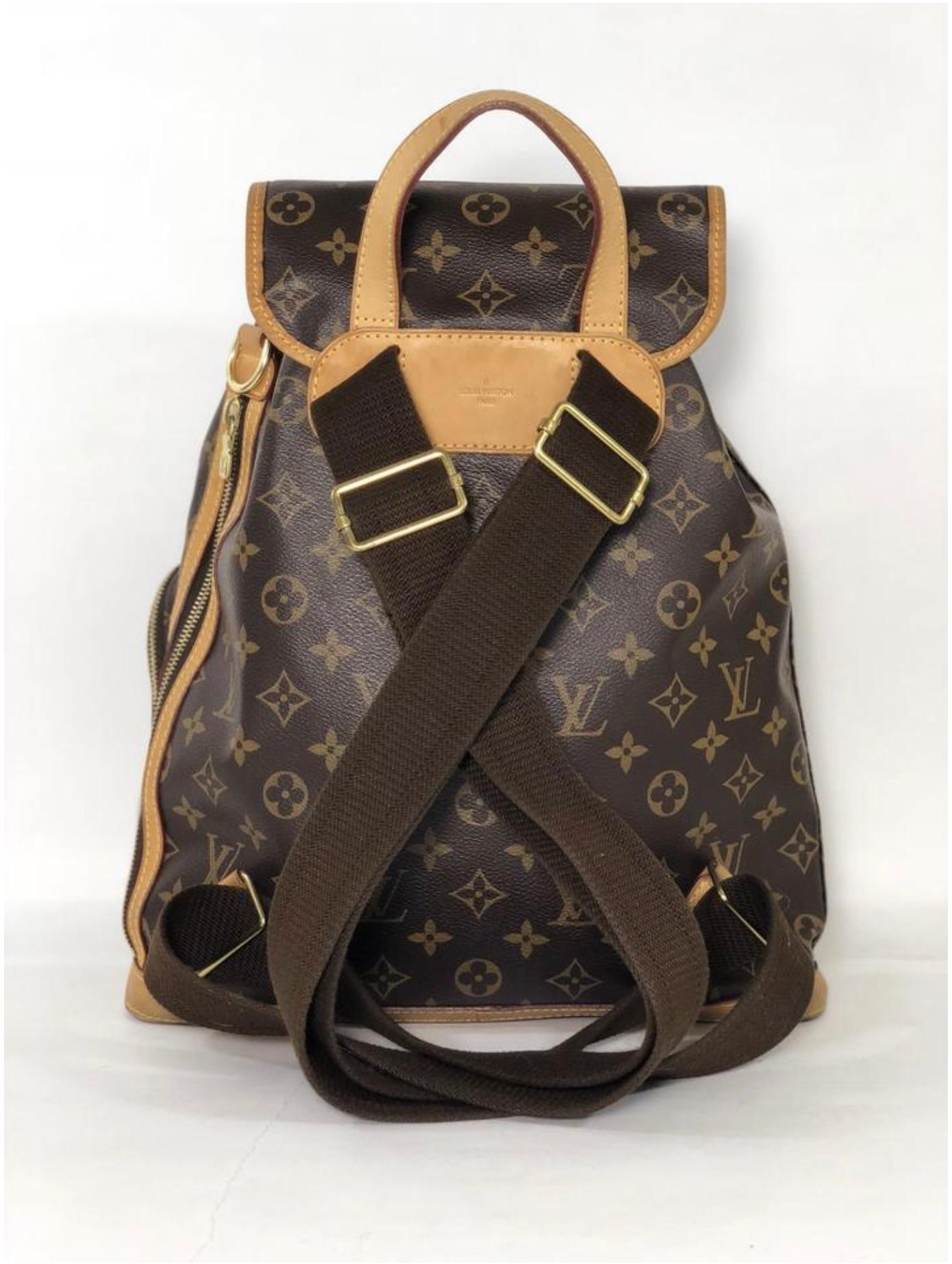 Women's or Men's Louis Vuitton Monogram Bosphore Backpack Handbag For Sale