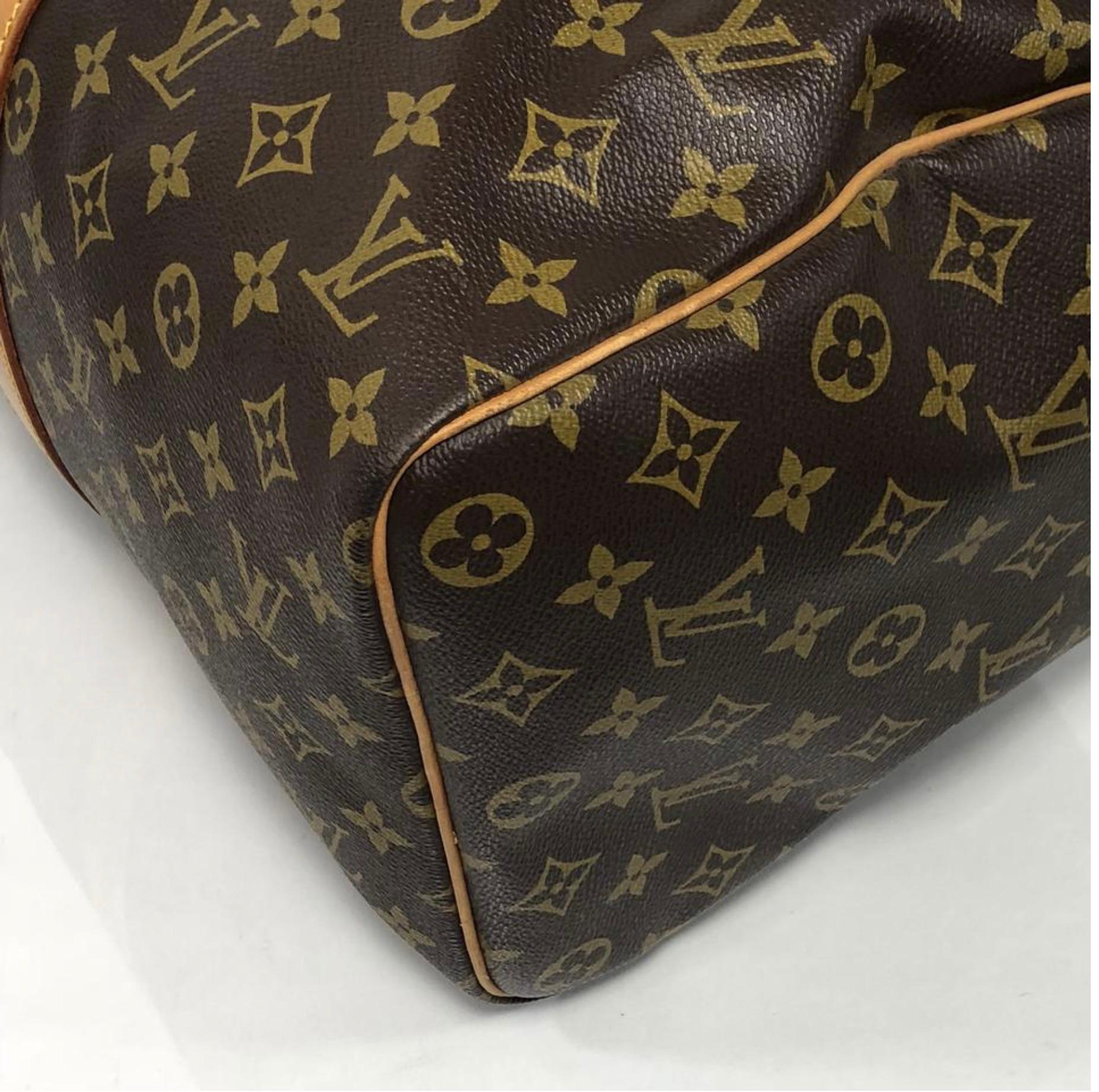 Louis Vuitton Monogram Keepall 45 Travel Handbag For Sale 3