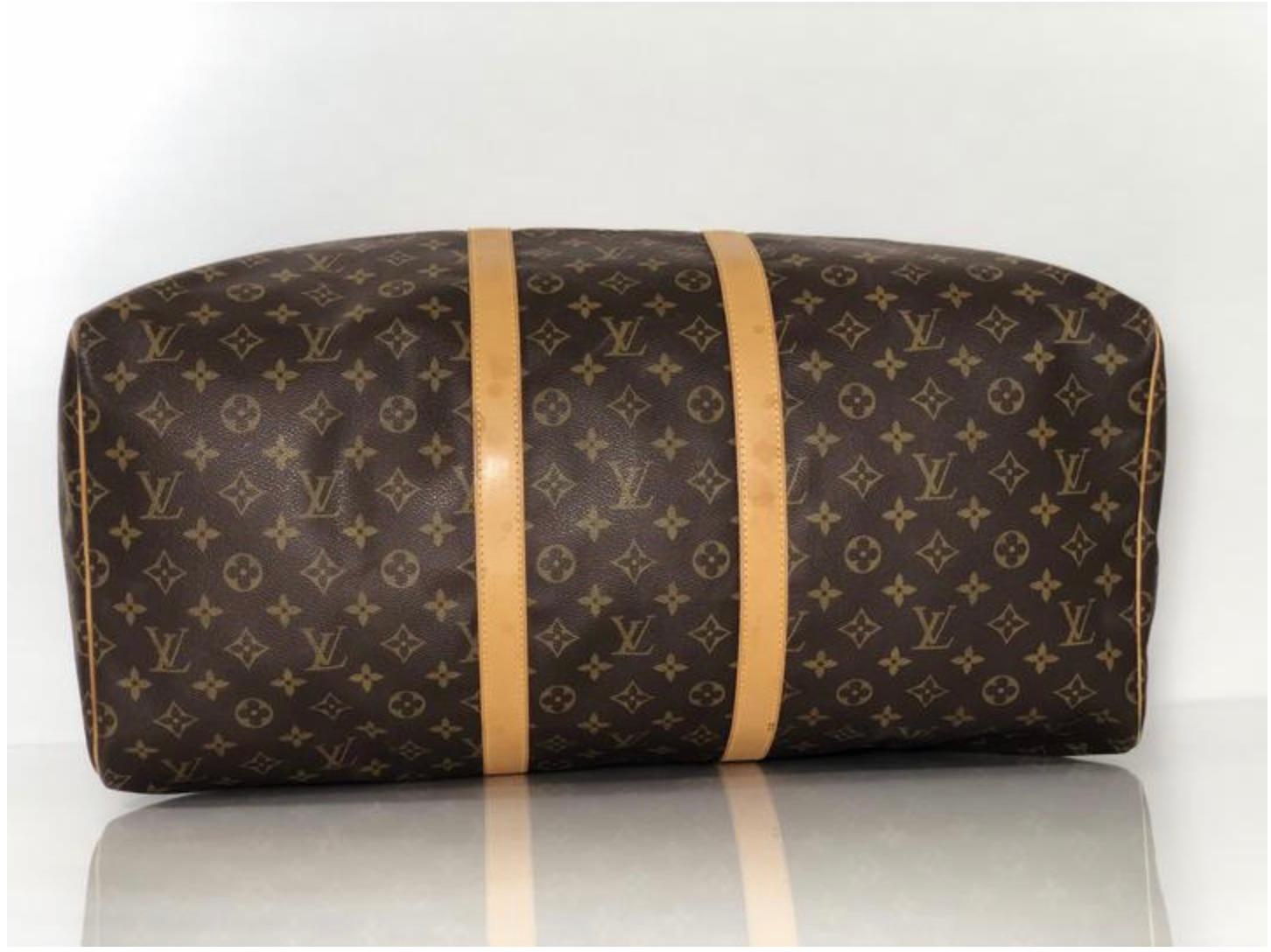 Louis Vuitton Monogram Keepall 55 Travel Handbag For Sale 2