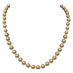  Carolee Round Gold Ball Necklace