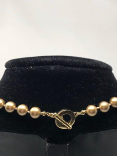 Carolee Round Gold Ball Necklace