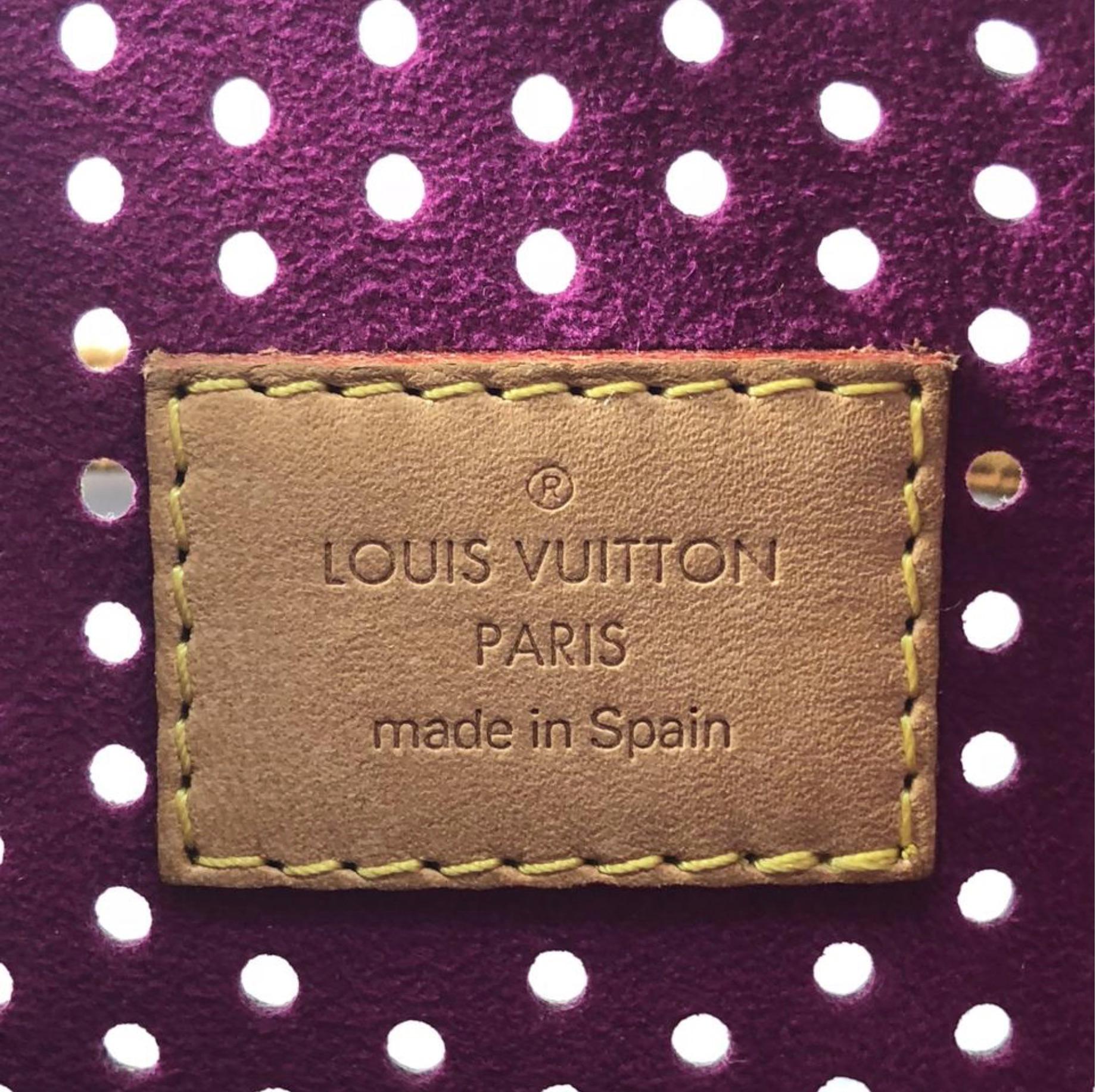 Louis Vuitton Monogram Perforated Pochette Accessories Wristlet For Sale 5
