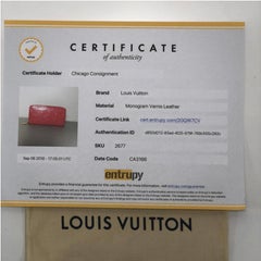 Louis Vuitton Vernis Zippy Wallet in Pink