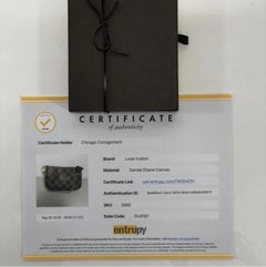 Louis Vuitton Damier Ebene Pochette Accessories Mini Wristlet