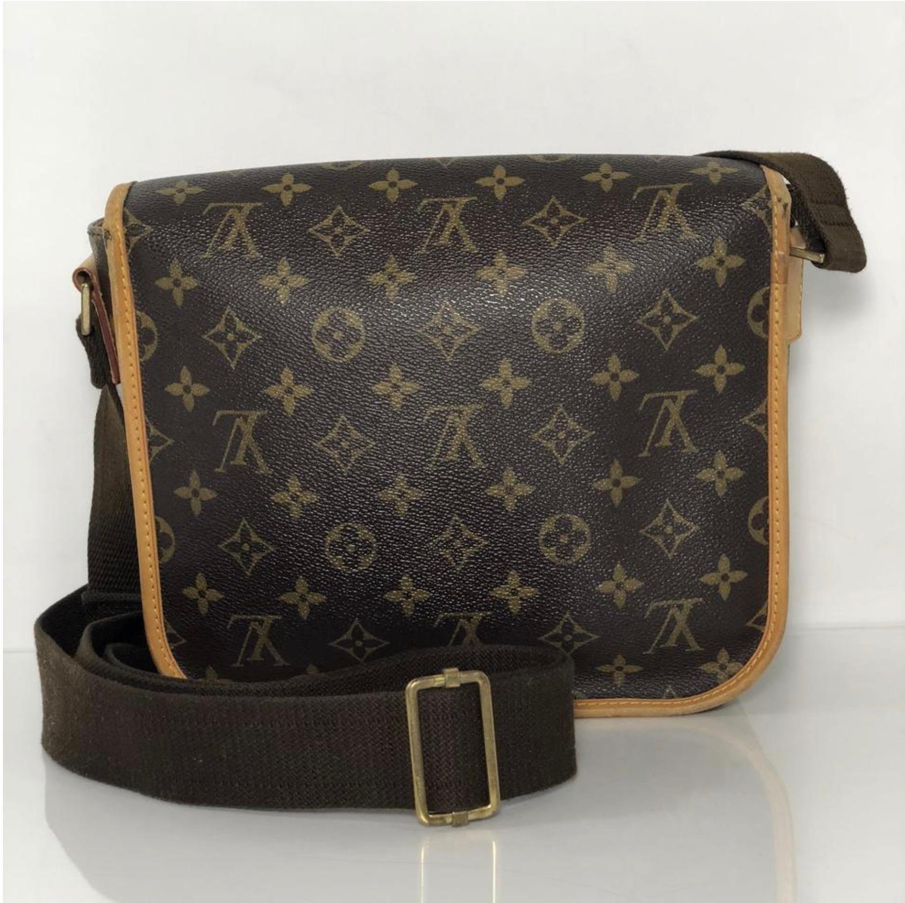 Black Louis Vuitton Monogram Messenger Bosphore PM Crossbody Handbag For Sale
