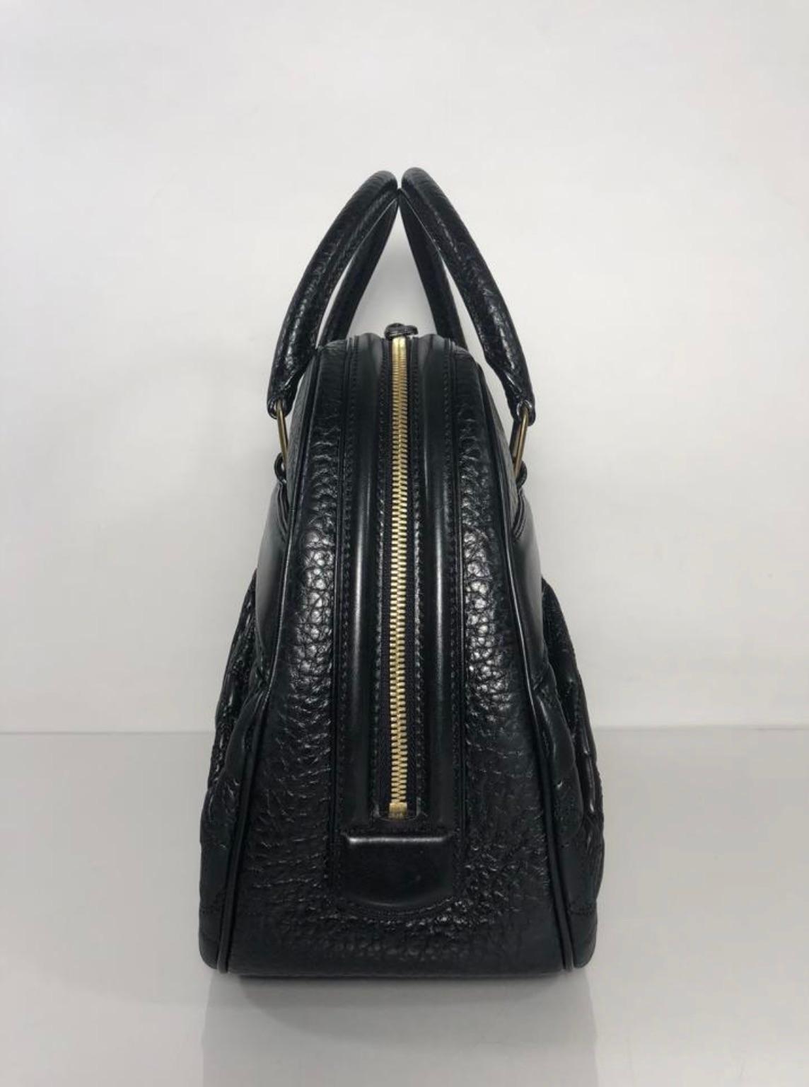 Louis Vuitton Vienna Leather Mizi Satchel Handbag In Excellent Condition In Saint Charles, IL