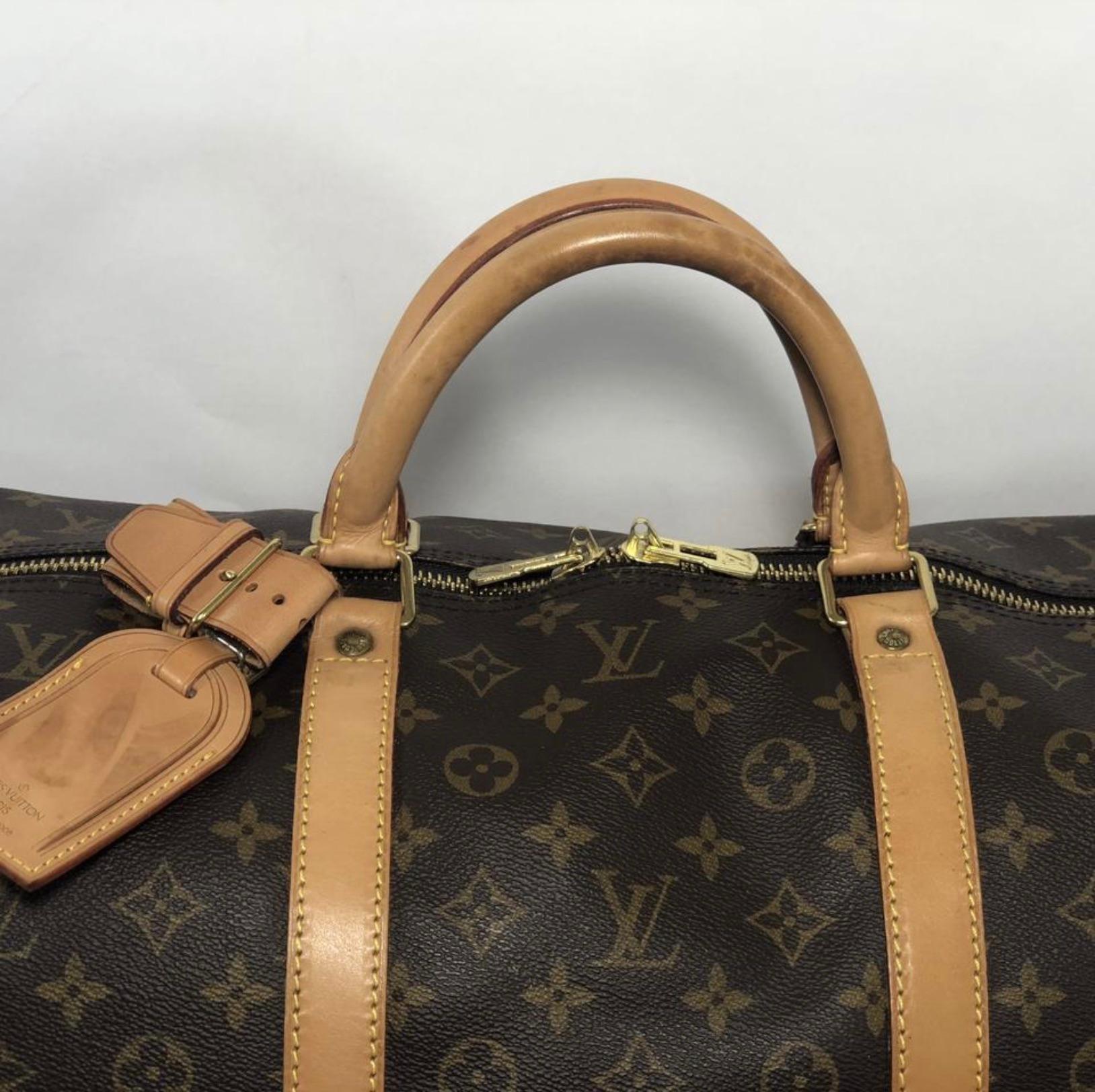 Black Louis Vuitton Monogram Keepall 60 Travel Bag