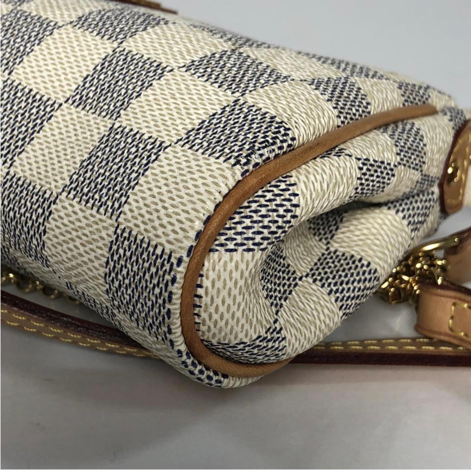 Louis Vuitton Damier Azur Eva Crossbody Shoulder Handbag 3