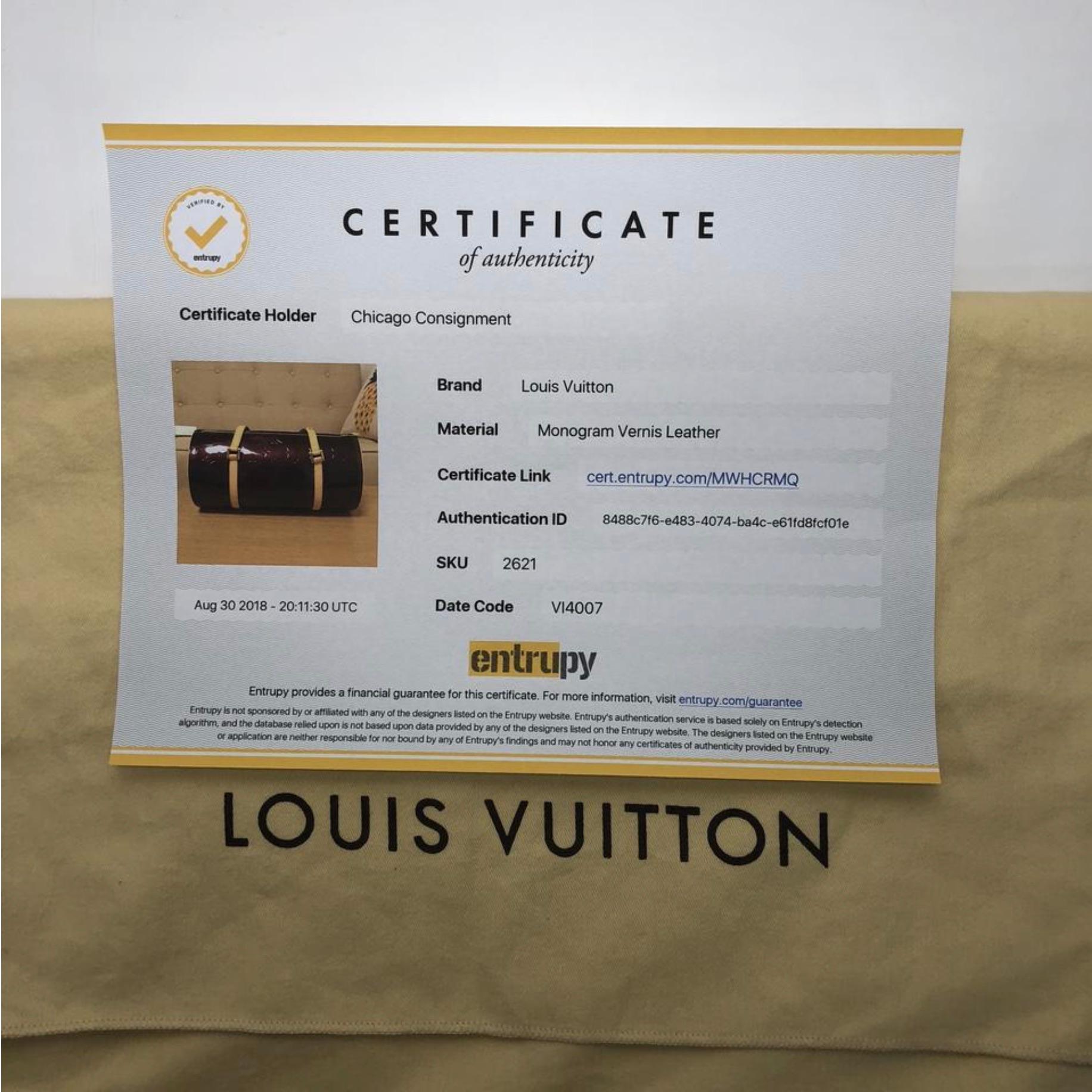 MODEL - Louis Vuitton Verni Papillon 30 in Amarante

CONDITION - New! No signs of wear.

SKU - 2621

ORIGINAL RETAIL PRICE - 1140 + tax

DATE/SERIAL CODE - VI4007

ORIGIN - France

PRODUCTION - 2007

DIMENSIONS - L12 x H6 x D6

STRAP/HANDLE DROP -