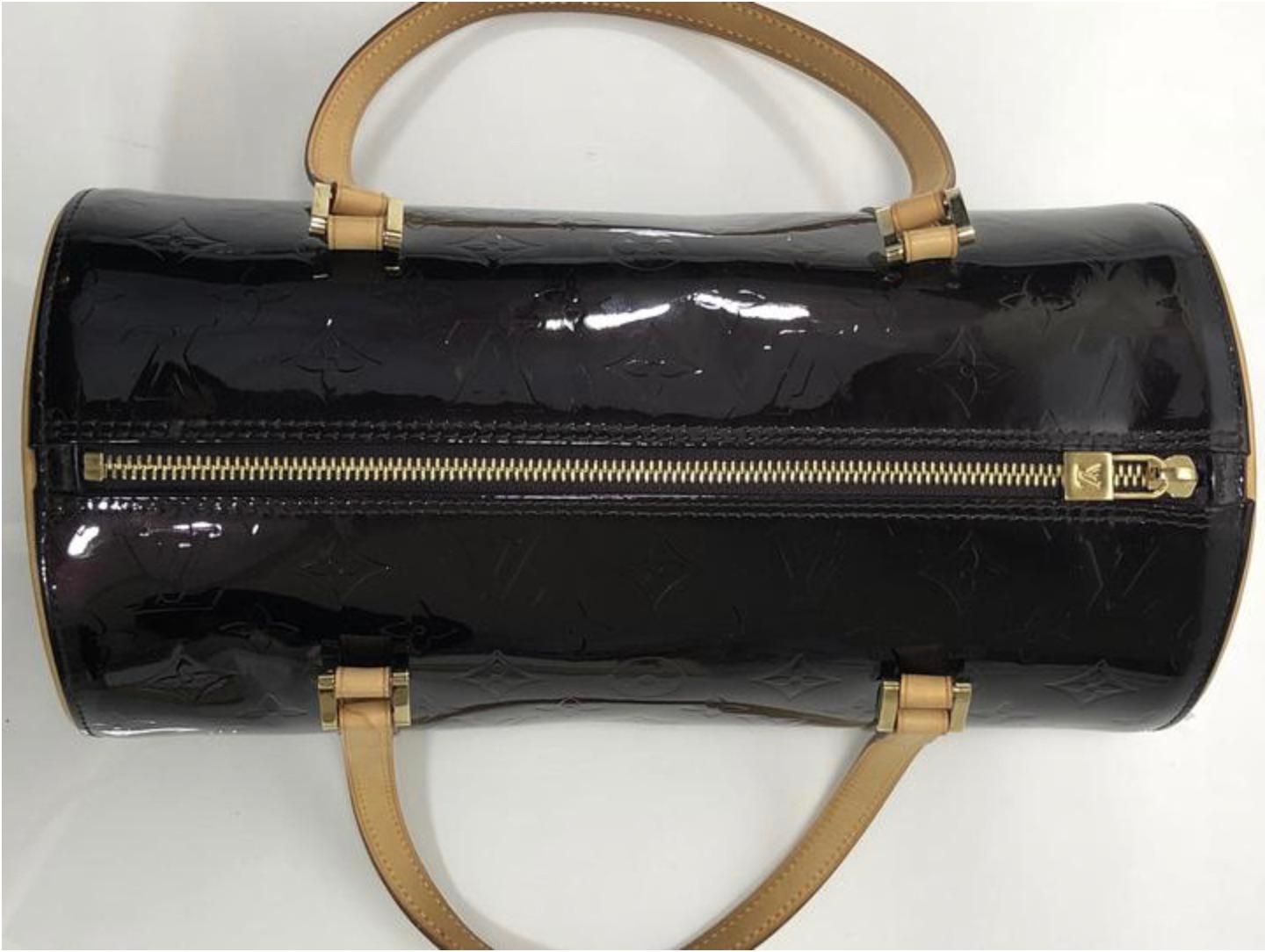 Louis Vuitton Verni Papillon 30 Amarante Shoulder Handbag For Sale 3