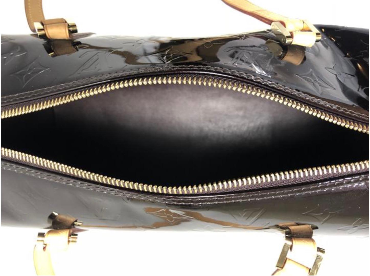 Louis Vuitton Verni Papillon 30 Amarante Shoulder Handbag For Sale 4