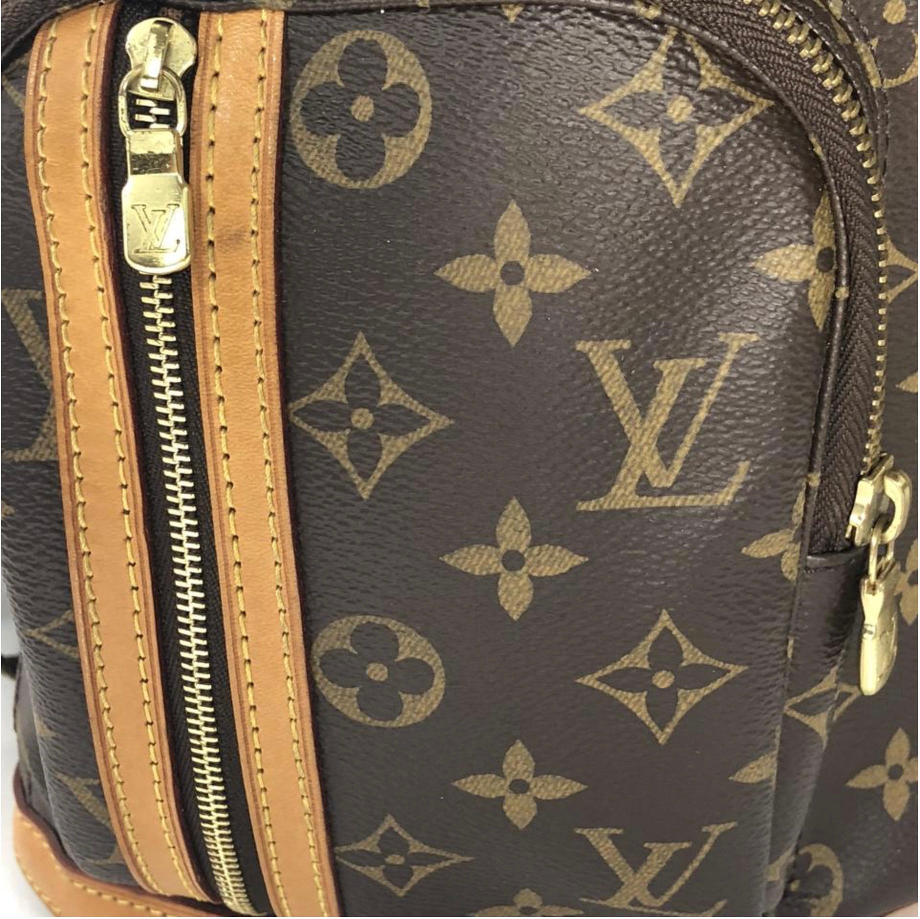 Black Louis Vuitton Monogram Bosphore Backpack Shoulder Handbag For Sale