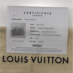 Louis Vuitton Empreinte Speedy 25 in Red Satchel Handbag