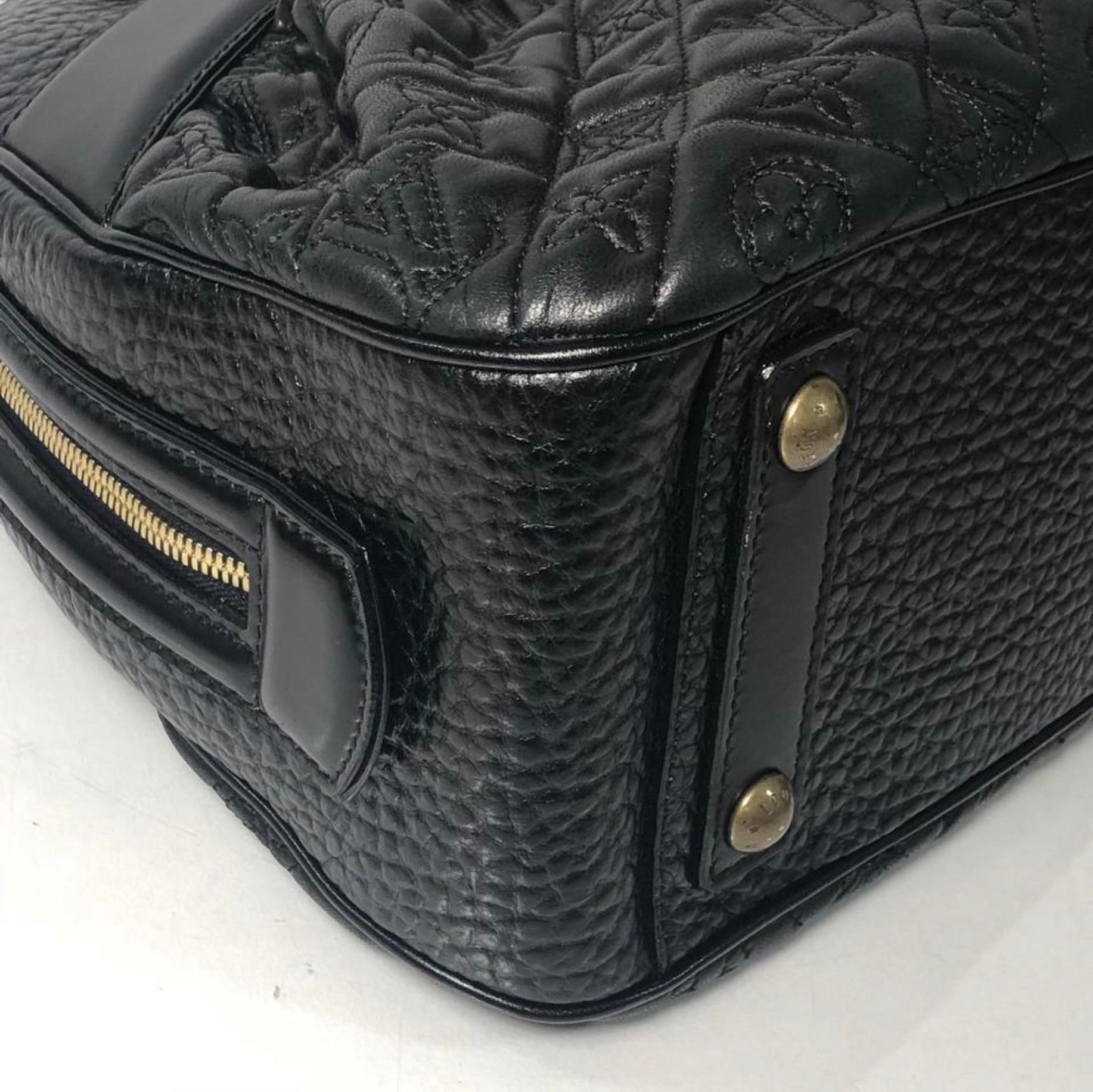 Louis Vuitton Vienna Leather Mizi Satchel Handbag For Sale 2