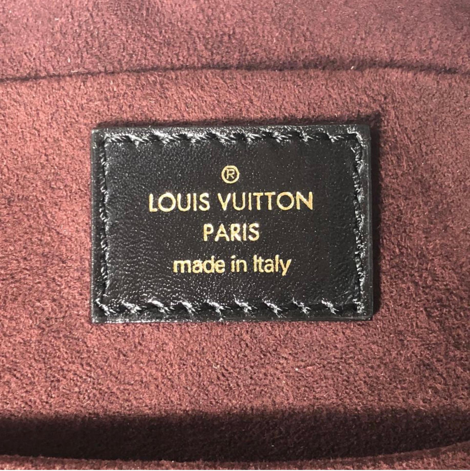 Louis Vuitton Vienna Leather Mizi Satchel Handbag For Sale 5